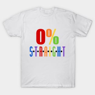 0% Straight T-Shirt